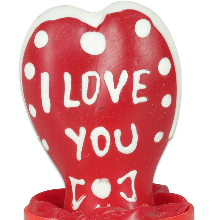 Hand-Painted Heart-Shaped Condom — CONDOMERIE