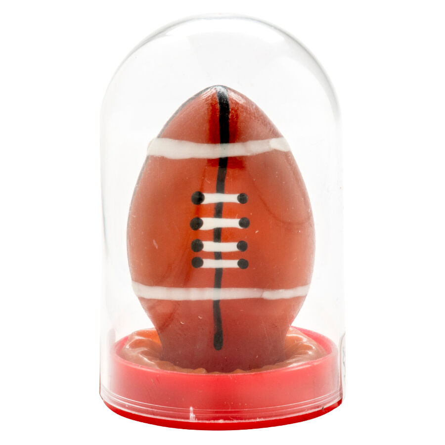 Préservatif fantaisie peint à la main Ballon de Rugby — CONDOMERIE