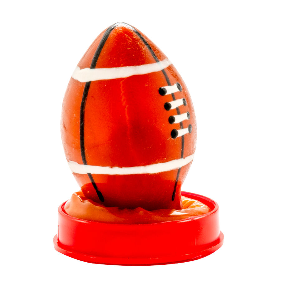 Hand-Painted Rugby Ball Condom — CONDOMERIE
