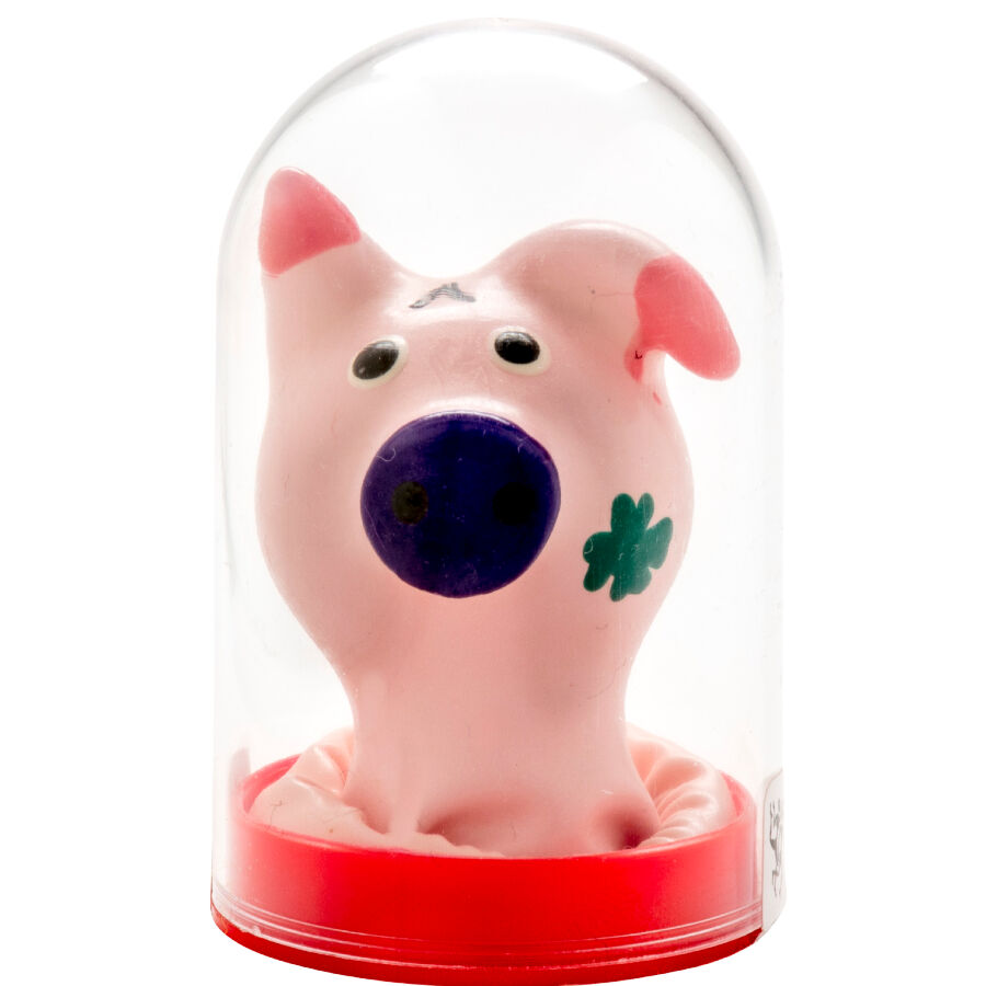 Préservatif fantaisie peint à la main tête de cochon — CONDOMERIE
