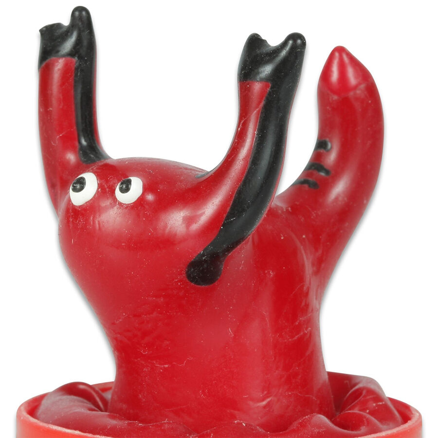 Préservatif fantaisie peint à la main rouge scorpion — CONDOMERIE