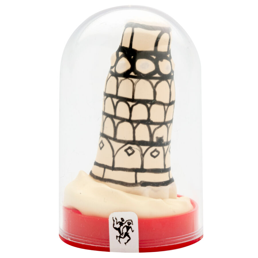 Préservatif fantaisie peint à la main Tour de Pise — CONDOMERIE