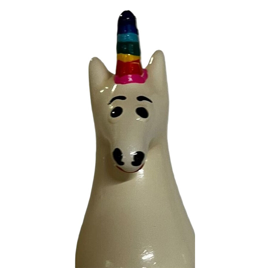 Préservatif fantaisie licorne arc-en-ciel peint à la main — CONDOMERIE