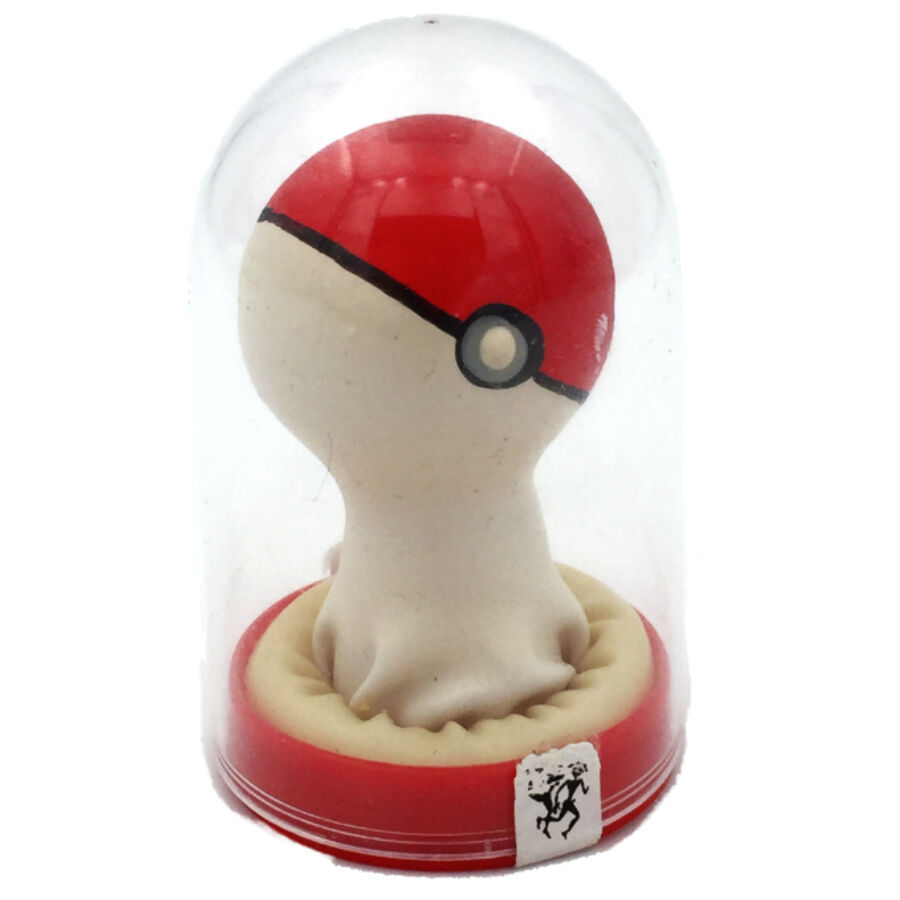 Préservatif fantaisie peint à la main Pokéball rouge-blanc — Condomerie