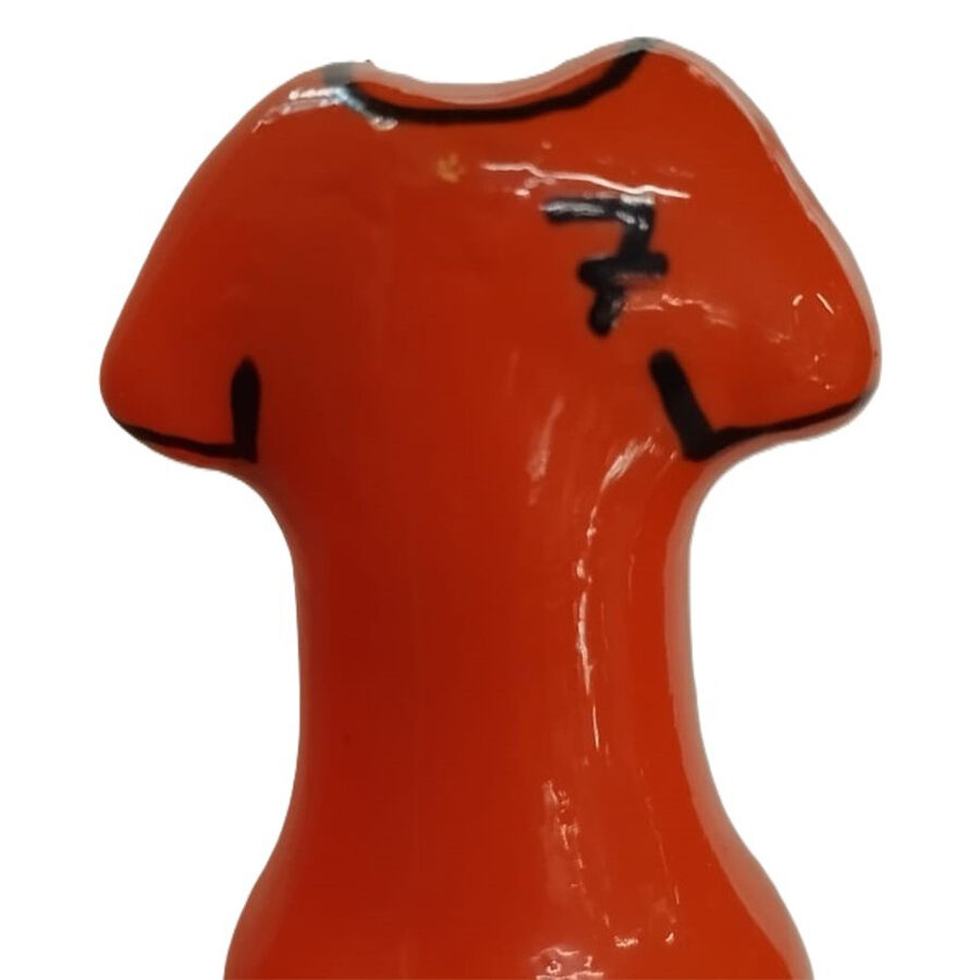 Préservatif fantaisie peint à la main motif t-shirt orange — CONDOMERIE