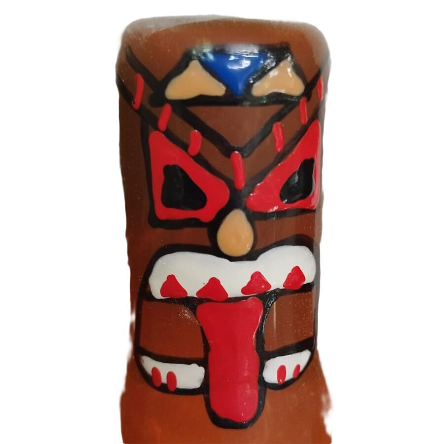 Préservatif fantaisie peint à la main tiki totem — CONDOMERIE