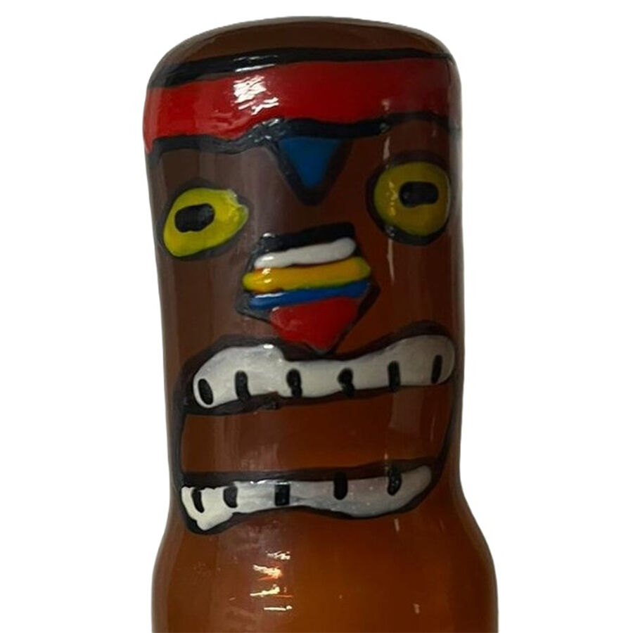 Préservatif fantaisie peint à la main Tiki Totem Hawaii — CONDOMERIE