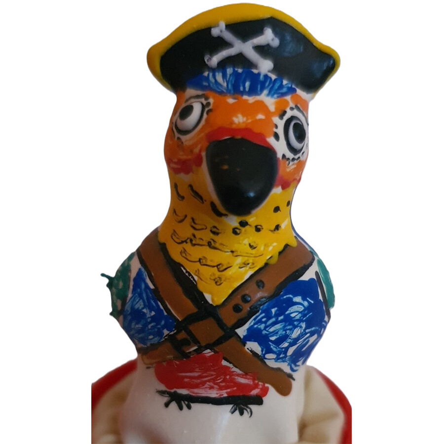 Préservatif fantaisie peint à la main Captain Parrot — CONDOMERIE