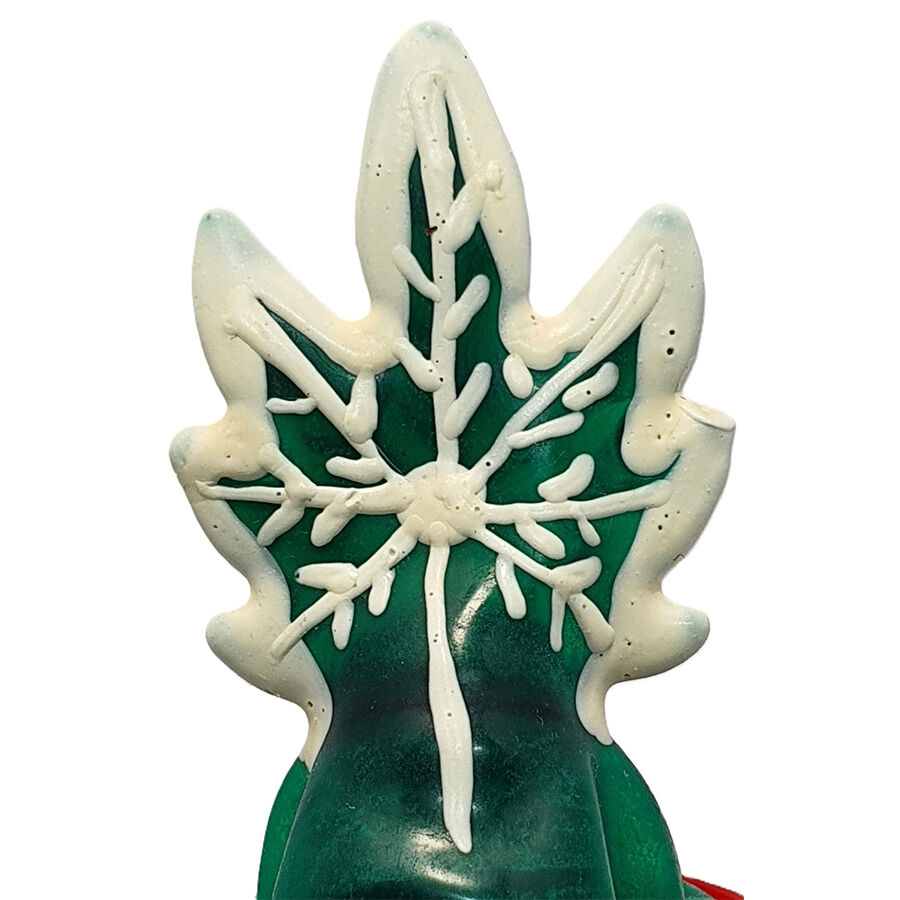 Préservatif fantaisie peint à la main motif cannabis — CONDOMERIE