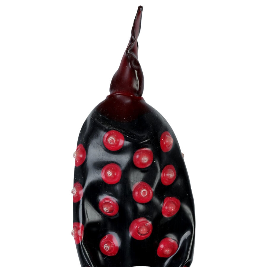 Préservatif fantaisie peint à la main Noir Fakir XL — CONDOMERIE