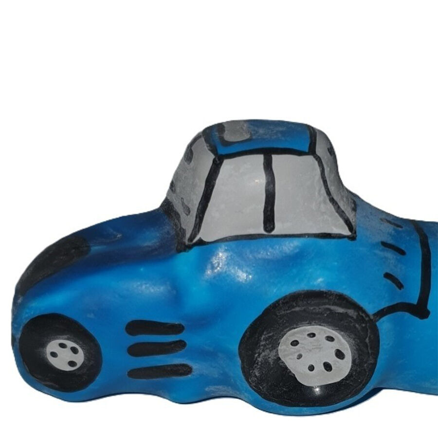 Préservatif fantaisie tracteur bleu peint à la main — CONDOMERIE