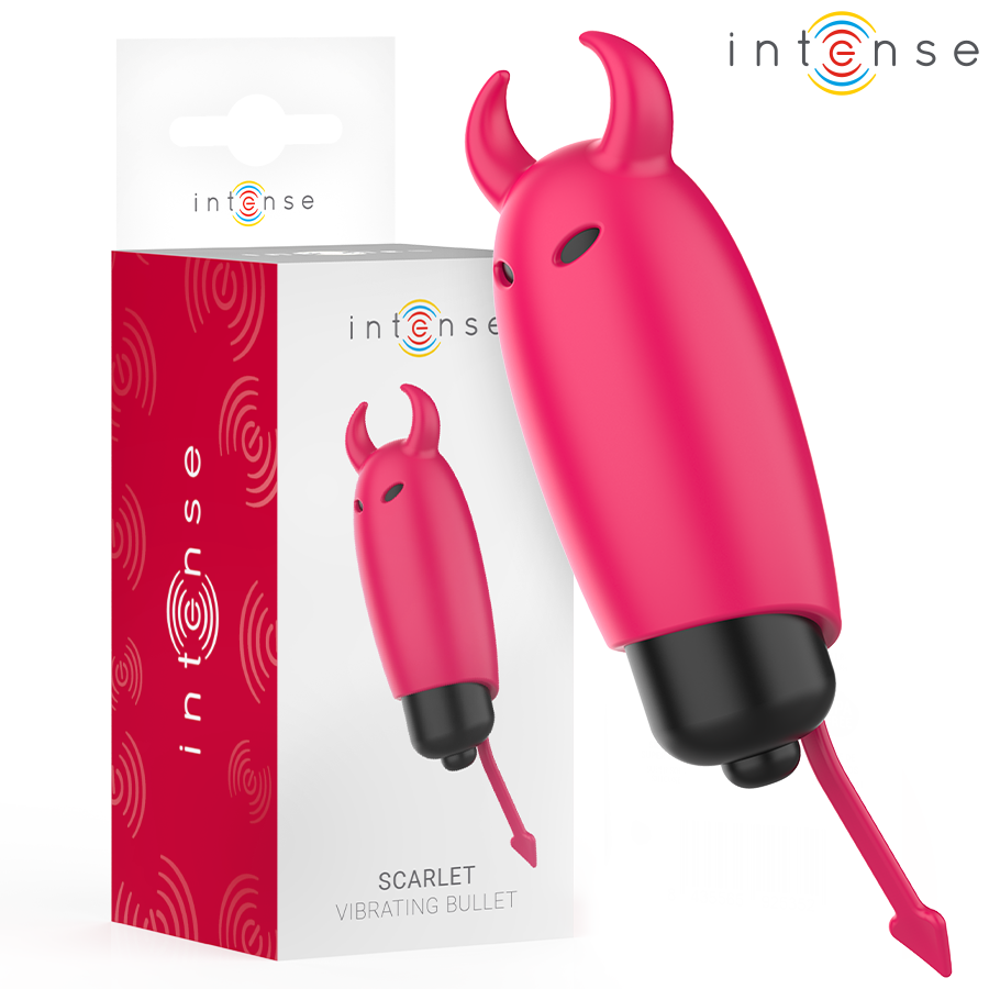 Balle vibrante écarlate à queue fourchue — INTENSE FUN TOYS