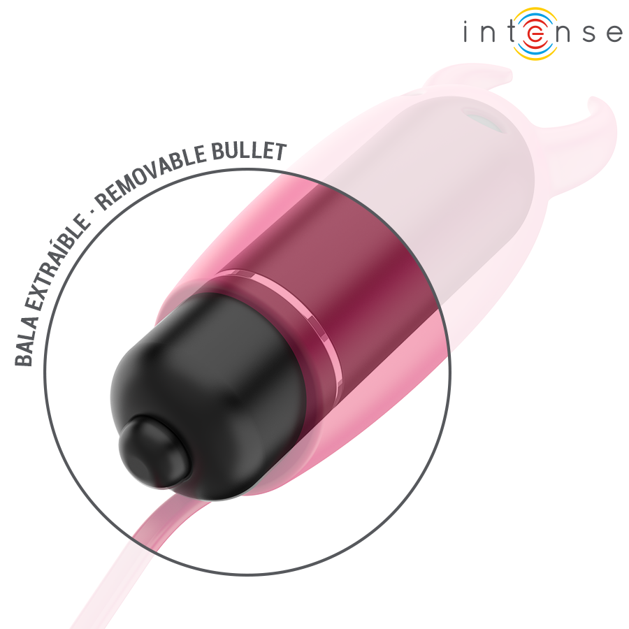 Balle vibrante écarlate à queue fourchue — INTENSE FUN TOYS