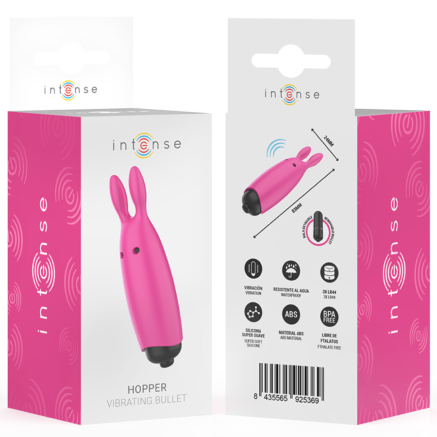 Bullet vibrant rose à ailettes — INTENSE FUN TOYS