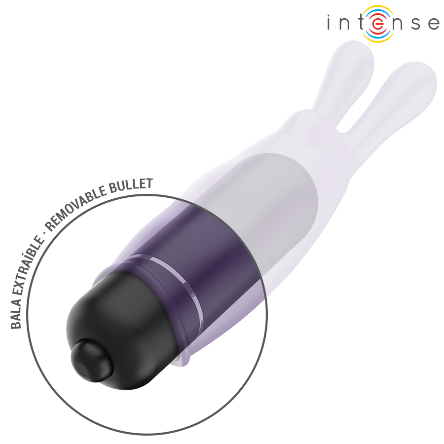 Balle vibrante lapin mystique violette — INTENSE FUN TOYS