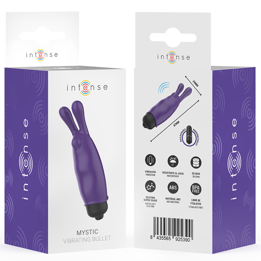Balle vibrante lapin mystique violette — INTENSE FUN TOYS