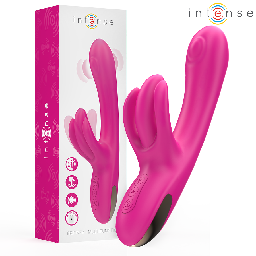 Vibromasseur lapin multifonction Britney 23 cm — INTENSE HIGH TECH