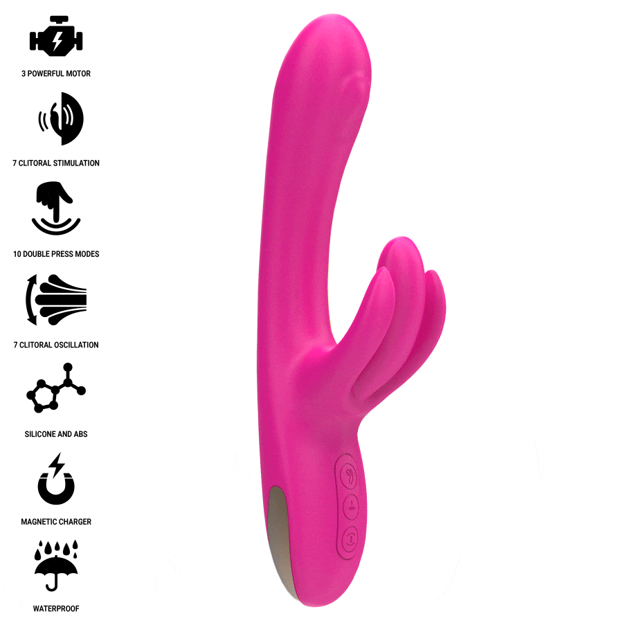Vibromasseur lapin multifonction Britney 23 cm — INTENSE HIGH TECH