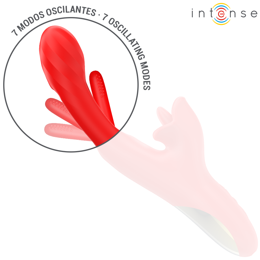 Vibrateur multifonction avec stimulation clitoridienne rotative — INTENSE HIGH TECH