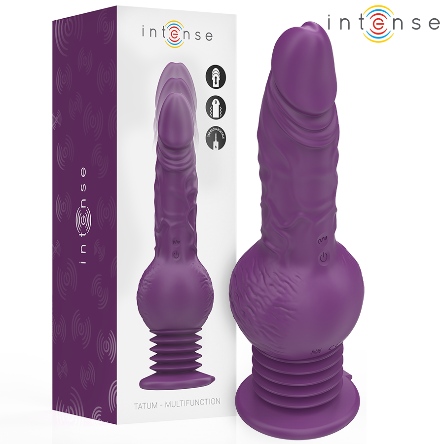 Vibromasseur multifonction Tatum avec mouvement up & down 24 cm — INTENSE HIGH TECH