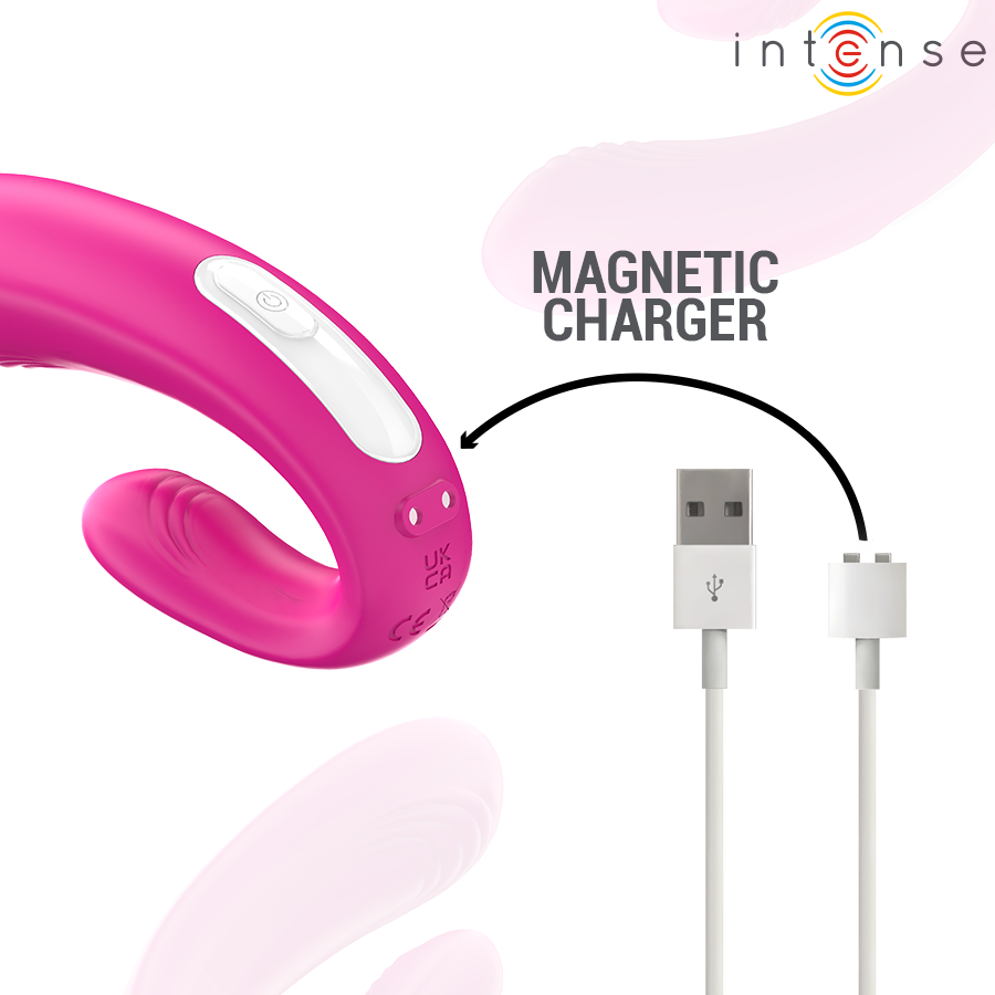 Double stimulateur vibrant en forme de u — INTENSE REMOTE CONTROL