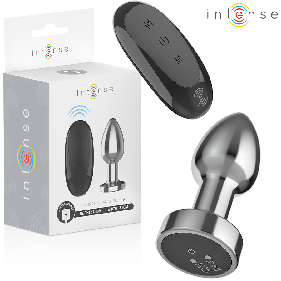 Plug anal vibrant en métal avec télécommande — INTENSE ANAL TOYS