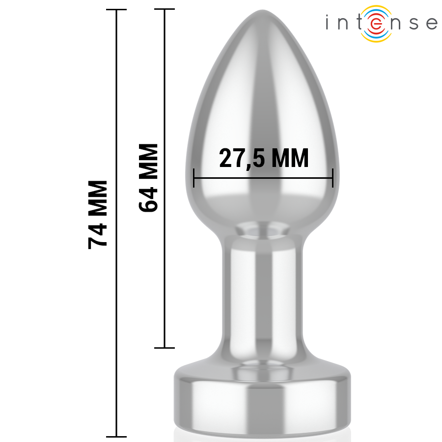 Plug anal vibrant en métal avec télécommande — INTENSE ANAL TOYS