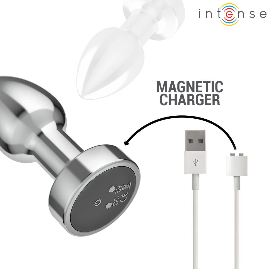 Plug anal vibrant en métal avec télécommande — INTENSE ANAL TOYS