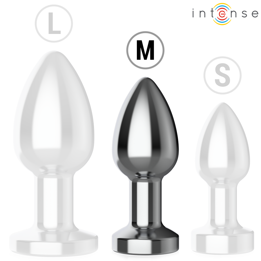 Plug anal vibrant en métal 10 modes avec télécommande, taille M — INTENSE ANAL TOYS