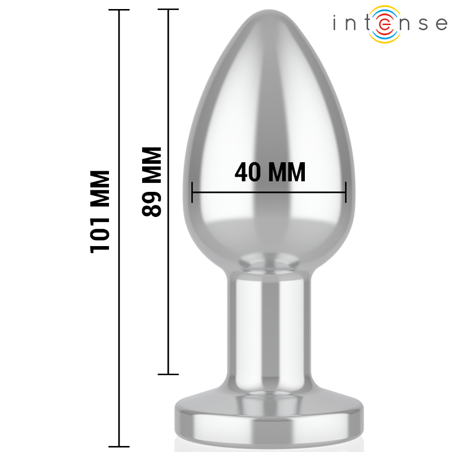 Plug anal vibrant métal 10 modes avec télécommande taille L — INTENSE ANAL TOYS