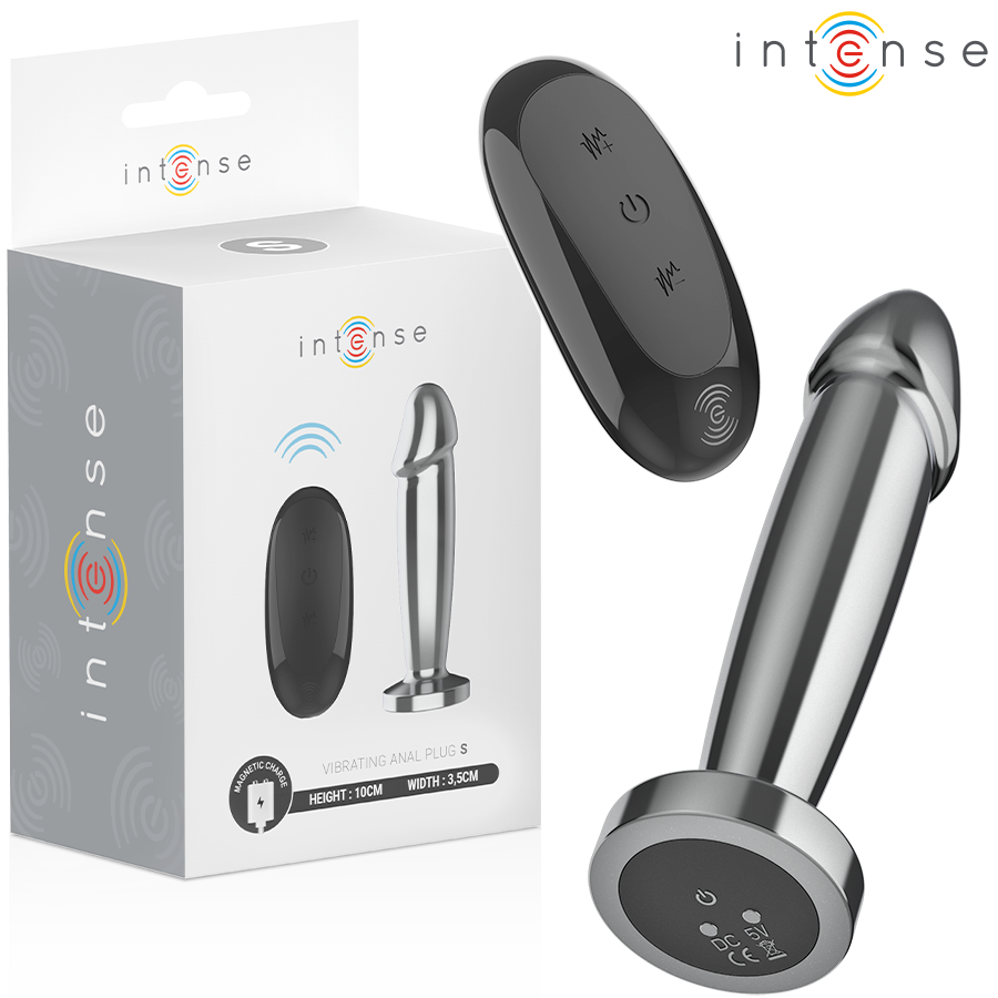 Plug anal vibrant en aluminium taille S — INTENSE ANAL TOYS