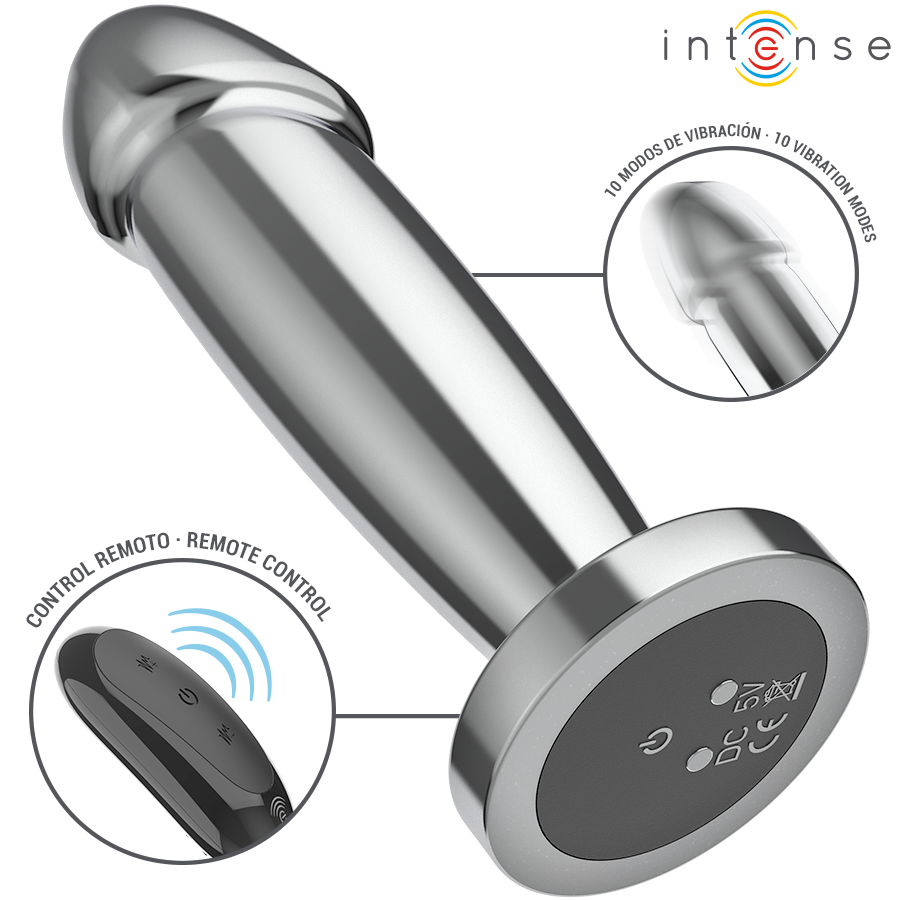 Plug anal vibrant en aluminium taille S — INTENSE ANAL TOYS