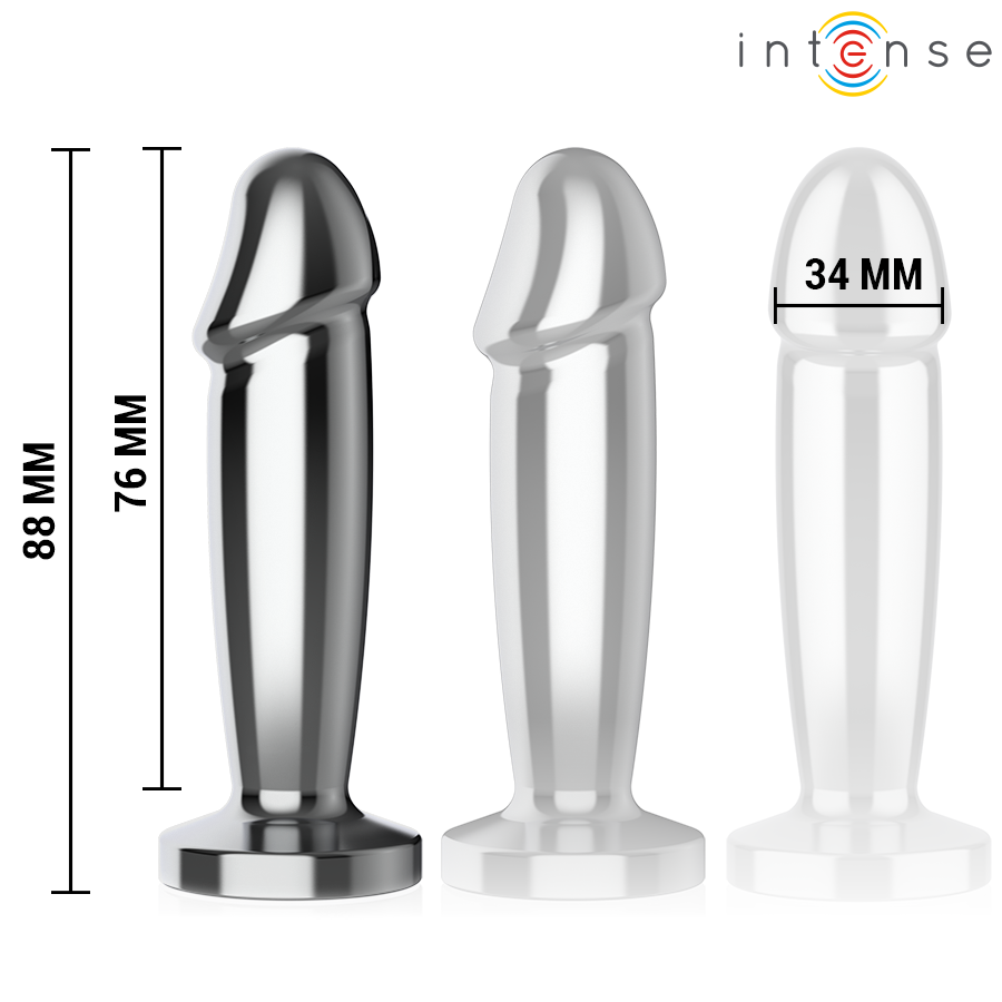 Plug anal vibrant en aluminium taille S — INTENSE ANAL TOYS