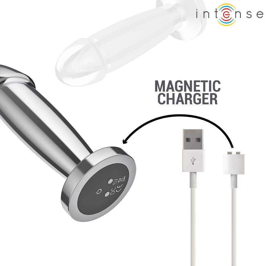 Plug anal vibrant en aluminium taille S — INTENSE ANAL TOYS