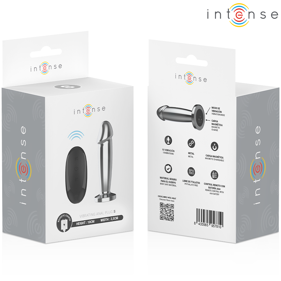 Plug anal vibrant en aluminium taille S — INTENSE ANAL TOYS
