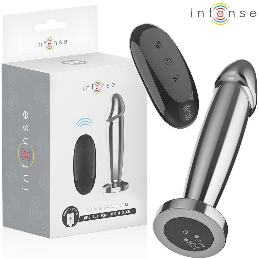 Plug anal vibrant en aluminium 10 modes avec télécommande — INTENSE ANAL TOYS