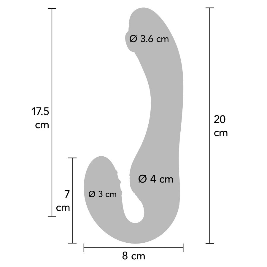 Vibrateur strapless 2-en-1 avec télécommande — XOCOON
