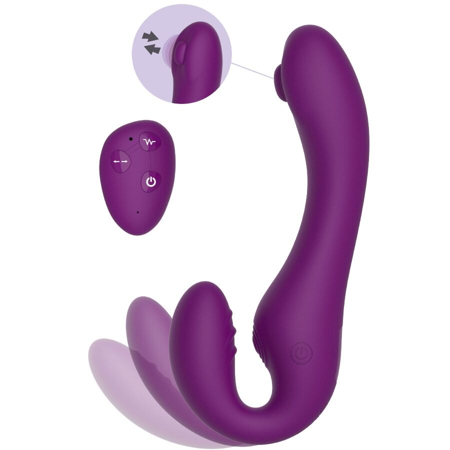 Vibrateur strapless 2-en-1 avec télécommande — XOCOON
