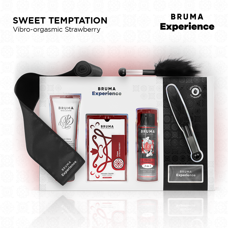 Kit tentation vibro-orgasmique à la fraise douce — BRUMA