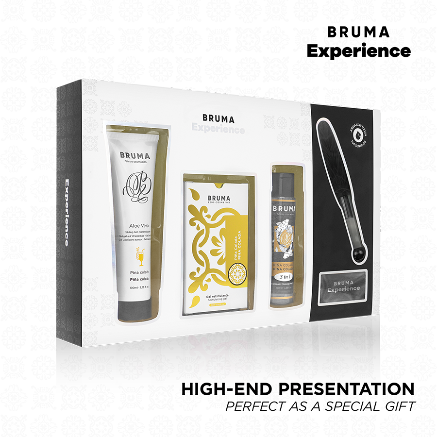 Coffret découverte tropical Pina Colada avec gel stimulant — BRUMA