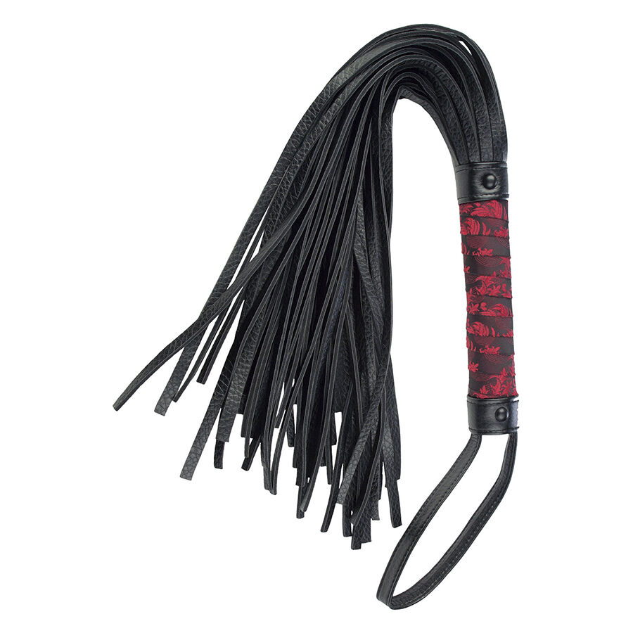 Fouet Scandal noir et rouge — CALEXOTICS