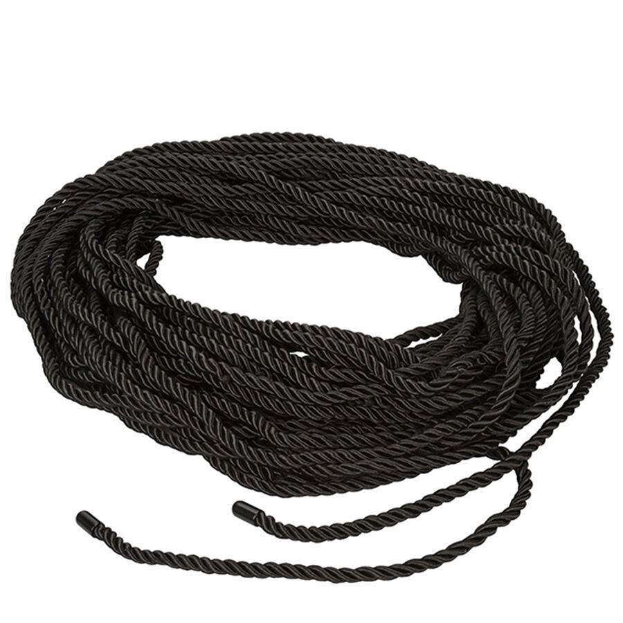 Corde de bondage soft soyeuse 30 m noire — CALEXOTICS