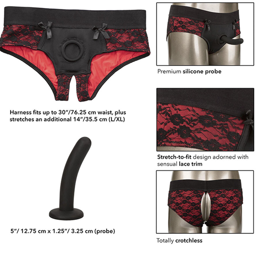 Culotte sans entrejambe avec gode taille L/XL — CALEXOTICS