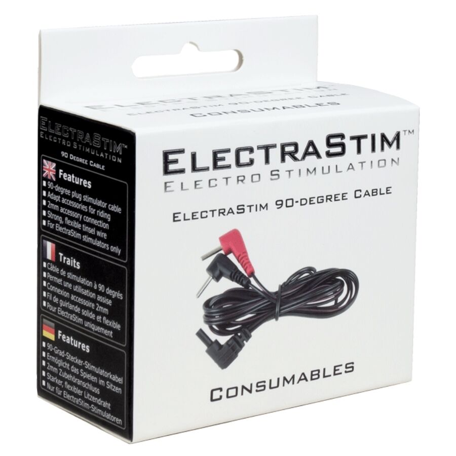 Câble de stimulation coudé à 90° — ELECTRASTIM