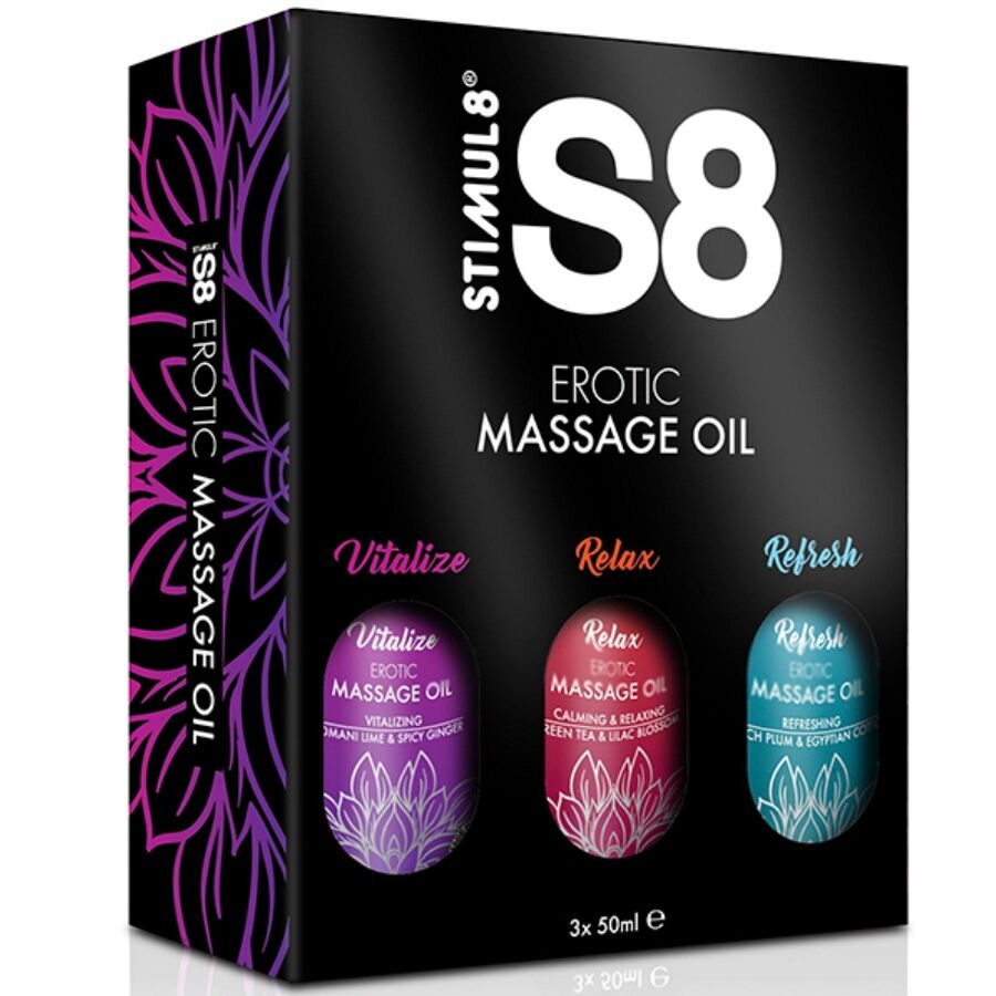 Coffret d'huiles de massage S8 3 x 50 ml — STIMUL8