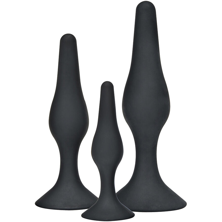 Kit de plugs anaux courbes 3 tailles — TOYJOY