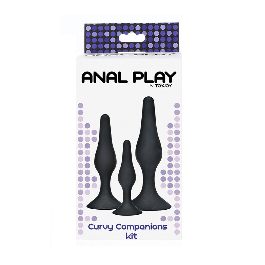 Kit de plugs anaux courbes 3 tailles — TOYJOY