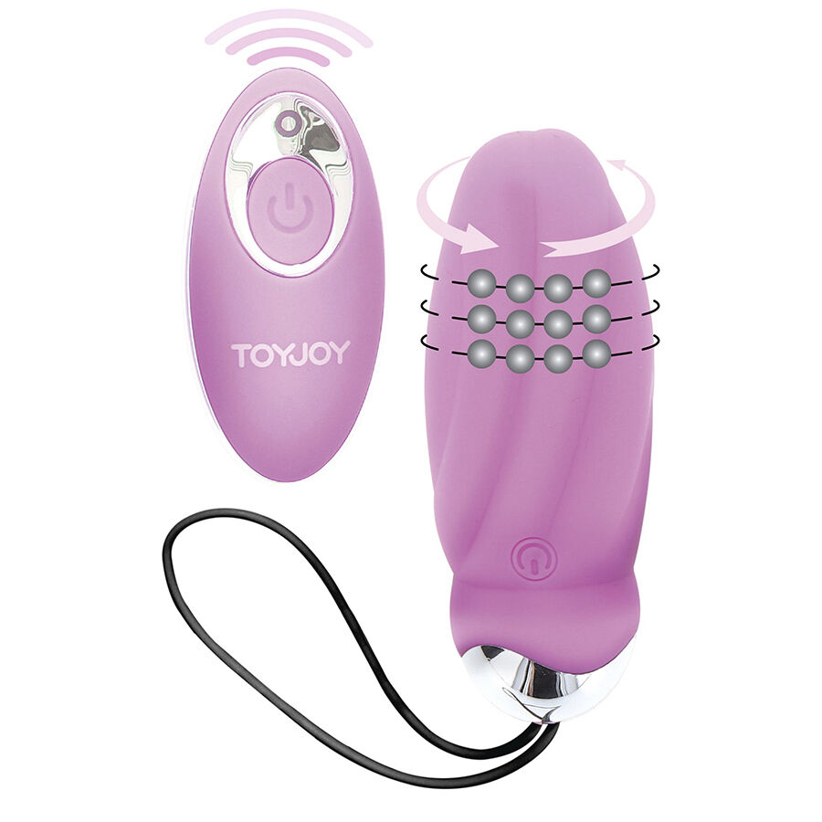 Œuf vibrant télécommandé aux perles rotatives — TOYJOY