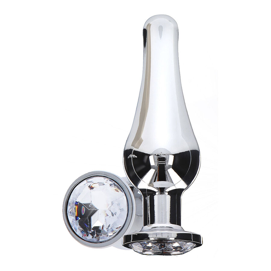 Plug anal bijou argenté fuselé — TOYJOY