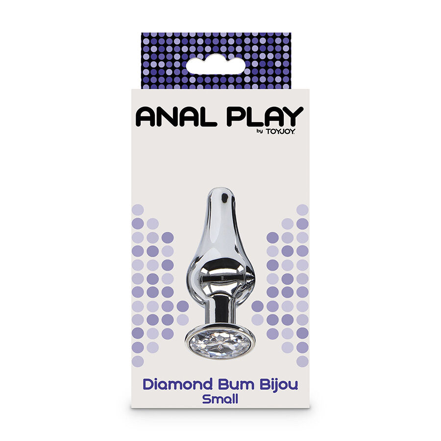 Plug anal bijou argenté fuselé — TOYJOY